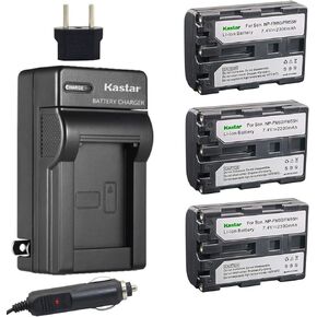 Kastar 3x NP-FM50 Battery+ Charger Replacement for Sony CCD-TRV128 CCD-TRV138 CCD-TRV150 CCD-TRV208 CCD-TRV218 CCD-TRV228 CCD-TRV250 CCD-TRV308 CCD-TRV318 CCD-TRV328 CCD-TRV338 CCD-TRV350 CCD-TRV408