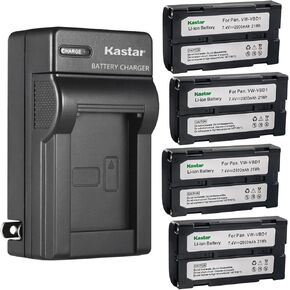 Kastar 1-Pack Battery and AC Wall Charger Replacement for JVC GR-DV9000U, GR-DVL9000U, GR-DVM1, GR-DVM1DU, GR-DVM1U, BLI-162C, GR-B202, CGR-B403, CGR-B814, NV-DE3, PV-D1000, PV-D700, PV-D700