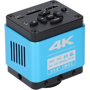 4K HD Microscope Camera 8.3MP 3840 x 2160 Resolution 4K Videos and Photos USB Industrial Microscope Camera (US Plug)