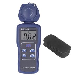 Illumination Photometer, Digital Brightness Tester, Light Detector, Illuminance Meter for Indoor and Outdoor Use, Reading Lock and Lock Functions, Large Measuri