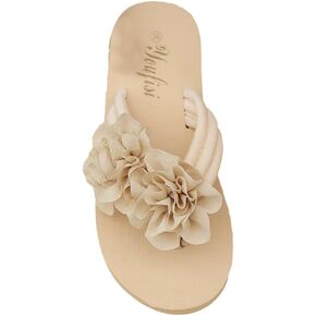 Women's 3D Flower Sandals Dressy Flip Flops Non-Slip Summer 2025 Thong Beach Slides Casual Outdoor Flat Sandals Vacation