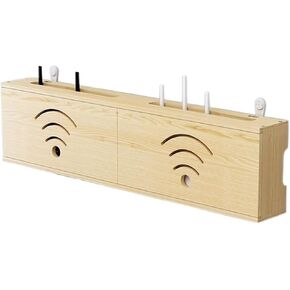 Large Wireless Router Rack Living Room Wall-Mounted WiFi Storage Box Wall Decoration TV Lower Plug-in Shielding Box Set-top Box Cord Box Storage