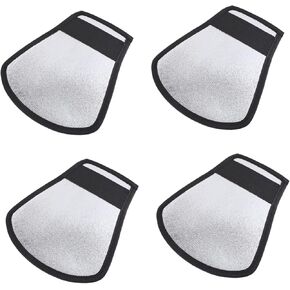 Mikikit 4Pcs Camera Flash Reflector Diffuser for Photography Portable Light Softener for Indoor and Outdoor Shooting for Product Shots and