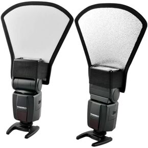 2pcs Flash Diffuser Softbox Reflecting Plate for External Camera Flash Multi Purpose Light Reflector for Photography Outdoor Use