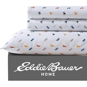 Eddie Bauer Kids - Twin XL Sheets, Stain-Resistant Toddler Bedding with Matching Sham(s), Super Soft, Ideal Girl Room Essentials (Dragonflies Pink, Twin XL)