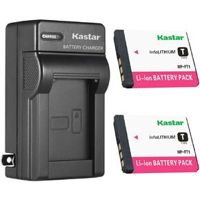 Kastar 2-Pack Battery and AC Wall Charger Replacement for Sony Cyber-Shot DSC-M1, Cyber-Shot DSC-M2, Cyber-Shot DSC-T1, Cyber-Shot DSC-T3, Cyber-Shot DSC-T3/B, Cyber-Shot DSC-T3S, Cyber-Shot DSC-T5