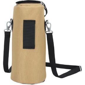 Camera Lens Case, Camera Lens Pouch Shockproof Waterproofs Nylon Large DSLR Camera Lens Case with Shoulder Strap for Outdoor