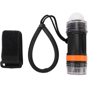 Underwater Strobe Light, 130 Lumens LED, to 60m, High Brightness Flashlight, Rescue and Navigation Tool for Divers, Campers, Outdoor Enthusiasts