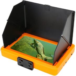 Fish Finder 30M 1200TVL Underwater Fishing Camera 7 Inch Monitor 10PCS LED Night Vision 195 Degrees Metal Sea Wheel Camera Transducer Fishing LCD Display