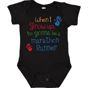 inktastic Marathon Runner Future Baby Bodysuit