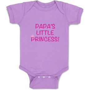 Cute Rascals Custom Boy & Girl Baby Bodysuit Papa's Little Princess Funny Cotton Baby Clothes Lavender Design Only 6 Months