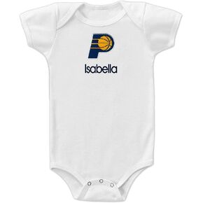 Indiana Pacers Custom Baby Bodysuit - اسم الطفل المخصص للتطريز