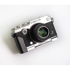 Wood Quick Release Hand Grip Holder Handle Alloy Baseplate for Pen F Pen-F Camera (Walnut)