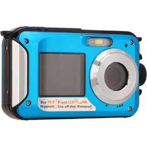 كاميرا رقمية كاميرا تحت الماء بمقدار 10 قدم بكاميرا رقمية 48 ميجابكسل 48 ميجابكسل مع تكبير رقمي 16x ، وكاميرا سيلفي مزدوجة الشاشة تحت الماء للغطس ، بطارية 650mAh ، 2.7 و 1.8 شاشة LCD in Kuwait