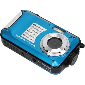 Waterproof Digital Camera, 30MP Image Resolution, 1080P Video Resolution, 16x Underwater Camera for Camping