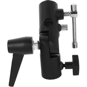 HOMSFOU Light Stand Adapter Umbrella Swivel Holder for Flash Bracket Durable Camera Mount for Professional Photography Portable Space-Saving Design