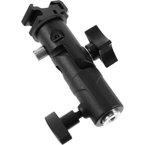 Gadpiparty Flash Umbrella Bracket Swivel Light Stand Holder Joint for Flash Lamp and Umbrella Mounting Anodized Construction Compatible Studio Lighting