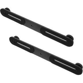 2pcs Mic Extension Bar Shape Mount Bracket for Camera Microphone and Flash Double Mount Design Screw Support - Pad up to Weight Capacity