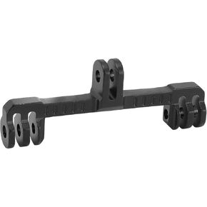 Camera Dual Mount Flash Bracket Aluminum Alloy Black Lightweight Dual Head Support Frame for Action Cameras