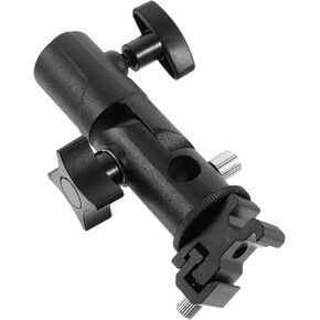 Gadpiparty Flash Umbrella Mount Bracket for Cameras and Led Lights Swivel Design for Easy Photography Compatibility Standard Shoe Mount