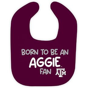 Wee Ones Divine Creations, Toddler Signature Collegiate Born to be a Fan Baby Bib, One Size