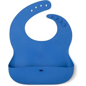 SmileyTot Silicone Baby Bib | BPA Free Durable Food Catcher bib for babies and toddlers. Waterproof and adjustable.