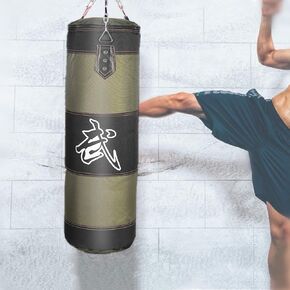 Fitness Sandbags, Empty Punching Bag Hanging Kick Sandbag Karate Training Boxing Fight Sandbag(60cm-Green)