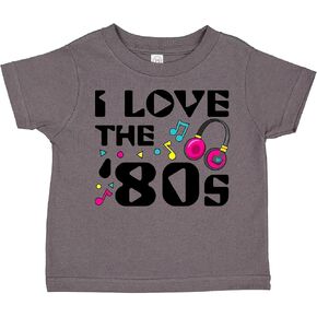 inktastic I Love The '80s-Musical Notes Toddler T-Shirt