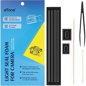 String-Type Pre-Cut Light Seal Foam Sponge (1.5/2/3/4mm) for Vintage Film Cameras - 2mm Film Check Window Replacement Kit