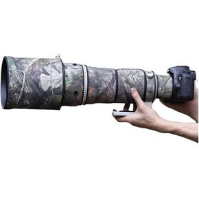 CHASING BIRDS Camouflage Waterproof Lens Coat for Canon EF 500mm F4 L is USM Rainproof Lens Protective Cover (Green Leaf Camouflage, with Extender EF 1.4X III)