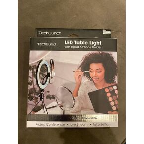 Makeup Light Ring with Stand, Mini Small Ring Light with Stand for Desk 8", Live Streaming & YouTube Video, 3 Light Modes