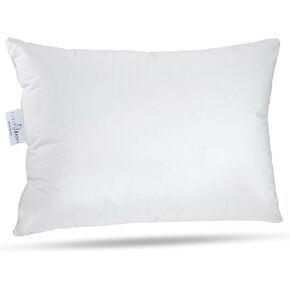 Toddler Pillow, 800 Fill Power Goose Down Fill, 300 Thread Count 100% Cotton Cover - Made in USA 18 Months to 6 Years (12" X 16")