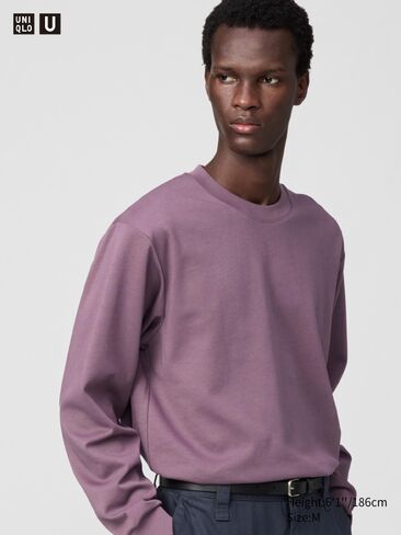 Uniqlo AIRism Cotton T-Shirt | Long Sleeve in Kuwait