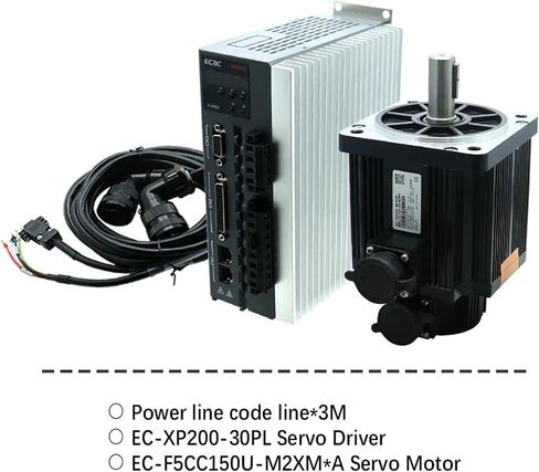 130SG M06025 220V 1.5KW 6NM 2500RPM NEMA52 AC Servo Motor Kit مع برنامج تشغيل XP200 DRAVER 2500LIN in Saudi Arabia