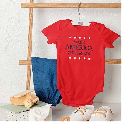 Brisco Brands Make America Cute Again Election Baby Romper Boys or Girls in Saudi Arabia