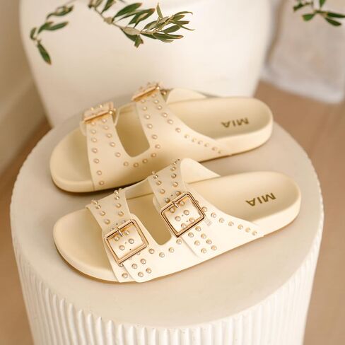 MIA Women's Brooklyn Studded Slide Sandals in Saudi Arabia
