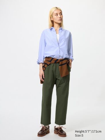 Uniqlo Cotton Relaxed Ankle Pants in Saudi Arabia