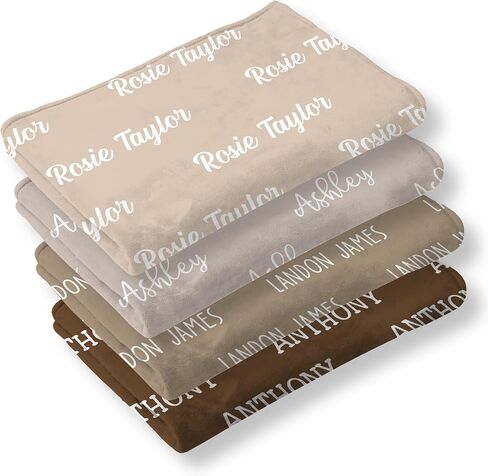 FLOCHIL Personalized Baby Blankets, Custom Baby Blanket - Baby Blanket with Name for Girls, Best Gift for Baby, Newborn Floral Plush Fleece (30x40) in Saudi Arabia