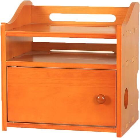 WiFi Router Storage Box,Router Shelf Wall Mount, Wooden Tidy Organiser Storage Rack Wall Hanging WiFi Router Modem Floating Shelves Home Decorative(B) in Kuwait