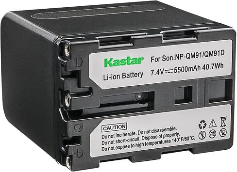 Kastar 1-Pack NP-QM91D Battery and LTD2 USB Charger Compatible with Sony CCD-DVD200 CCD-DVD201 CCD-DVD300 CCD-DVD301 CCD-DVD91 CCD-HC14 CCD-HC15 CCD-HC88 CCD-PC6 CCD-PC8 CCD-PC9 CCD-PC100 Camera in Saudi Arabia