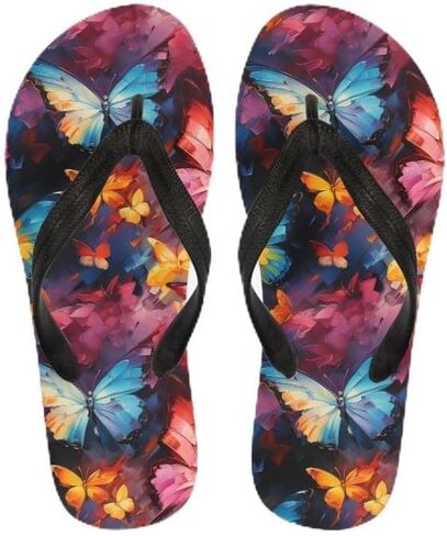 Women Camouflage Flip Flop Sandal, Sunflower Tulip Summer Lightweight Slippers Print Hawaii Holiday Thong Sandals in Saudi Arabia