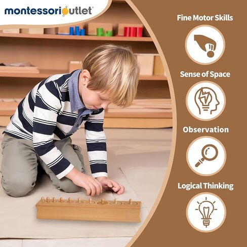 MONTESSORI OUTLET Cylinder Block (Part 3) for Children Aged 3-6 Montessori Education at School and Home in Saudi Arabia