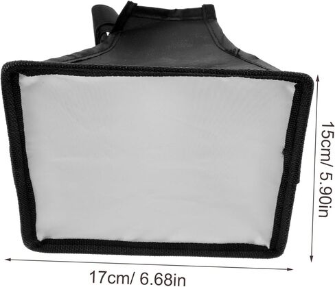 Flash Diffuser Softbox لضوء الكاميرا مصباح فلاش محمول عاكس خفيف الوزن من السهل تثبيت ملحق التصوير الفوتوغرافي المريح in Saudi Arabia