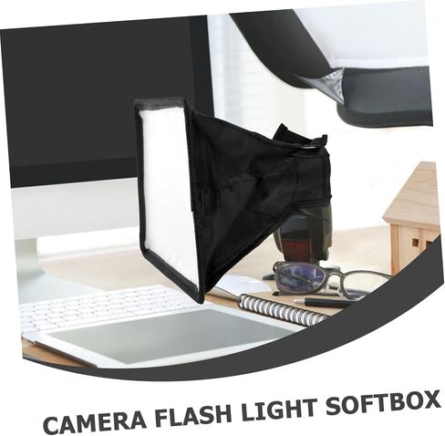 Flash Diffuser Softbox لضوء الكاميرا مصباح فلاش محمول عاكس خفيف الوزن من السهل تثبيت ملحق التصوير الفوتوغرافي المريح in Saudi Arabia