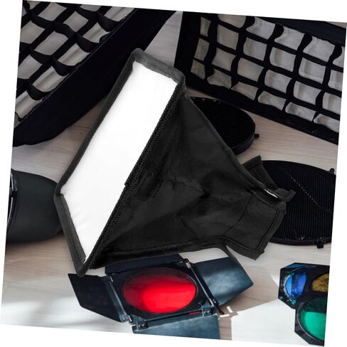Flash Diffuser Softbox لضوء الكاميرا مصباح فلاش محمول عاكس خفيف الوزن من السهل تثبيت ملحق التصوير الفوتوغرافي المريح in Saudi Arabia