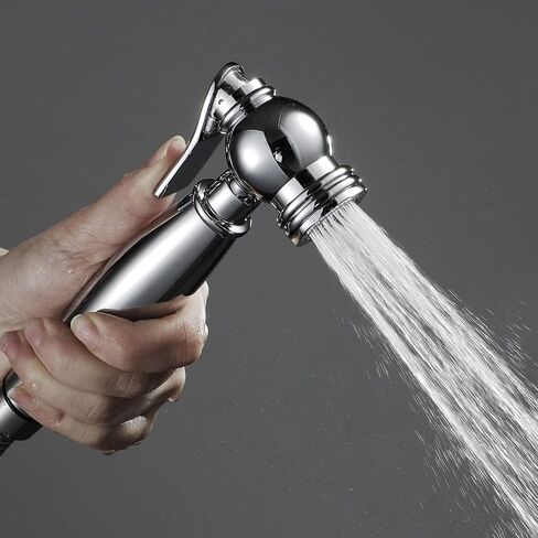 Handheld Toilet Bidet, Cloth Diaper Sprayer Bidet Faucet Mixer Tap, 1.5m 304 Stainless Steel Shower Pipe, ABS Shower Base,Chrome(Rose Gold) in Saudi Arabia