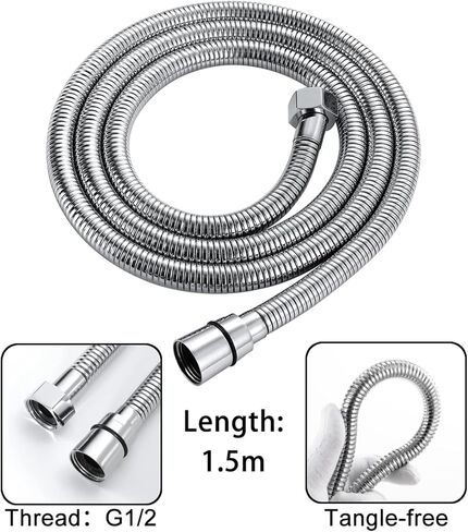 Handheld Toilet Bidet, Cloth Diaper Sprayer Bidet Faucet Mixer Tap, 1.5m 304 Stainless Steel Shower Pipe, ABS Shower Base,Chrome(Rose Gold) in Saudi Arabia
