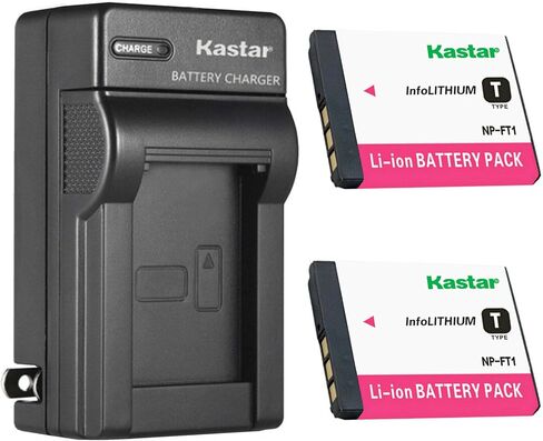 Kastar 2-Pack Battery and AC Wall Charger Replacement for Sony Cyber-Shot DSC-M1, Cyber-Shot DSC-M2, Cyber-Shot DSC-T1, Cyber-Shot DSC-T3, Cyber-Shot DSC-T3/B, Cyber-Shot DSC-T3S, Cyber-Shot DSC-T5 in Kuwait