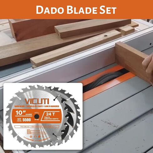 10 '' مجموعة Dado Blade Set ، 24 Tooth ، 5/8 بوصة Arbor ، 23 قطعة in Saudi Arabia
