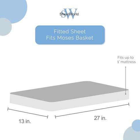 ملاءة سرير ملائمة للأطفال من SheetWorld تناسب Nuna Mixx مقاس 12 × 29 بوصة، ملاءة قطن 100% مضادة للحساسية، للجنسين صبي فتاة، عاجي عضوي، صنع في الولايات المتحدة الأمريكية in Kuwait